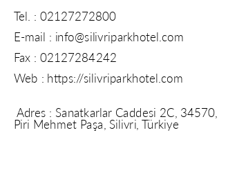 Silivri Park Hotel iletiim bilgileri